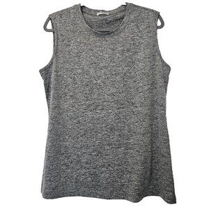 CoolRun Heather Gray Sleeveless Crew Neck Athletic Tank Top Womens XL